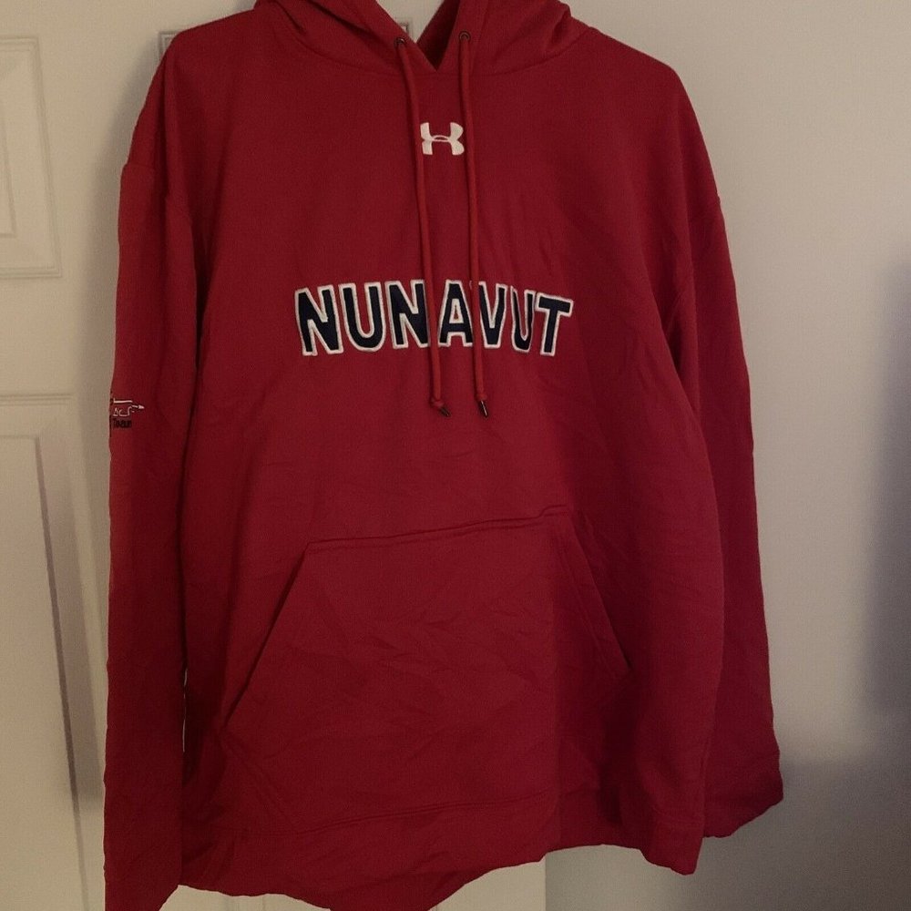Under Armour Men's Hoodie Red - Team Nunavut - XXL 2XL